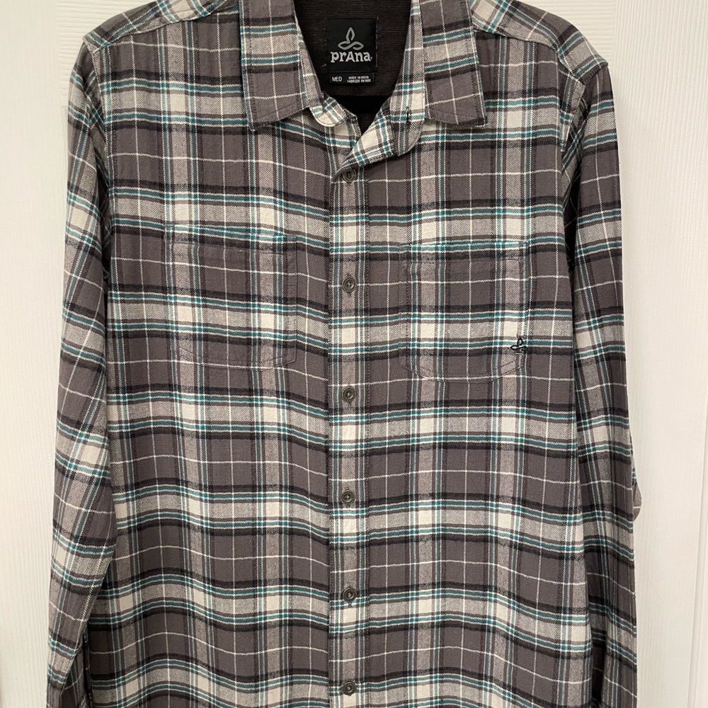 prana men’s plaid shirt